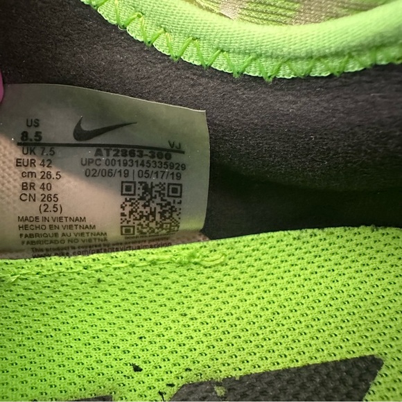 Nike Zoom Pegasus Turbo 2 Shoes Mens 8.5 Volt Green Running AT2863-300 Sneakers main image 8